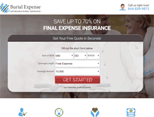 Tablet Screenshot of burial-expense.com